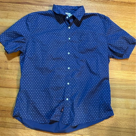 Faherty short sleeve Men’s Shirt XXL  All Over Print Blue 
(A3 - Picture 1 of 10